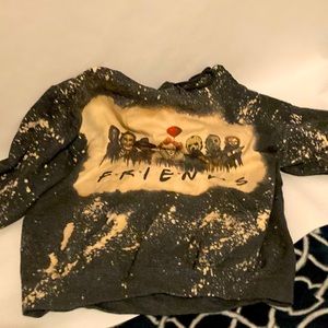 Handmade acid washed hoodie